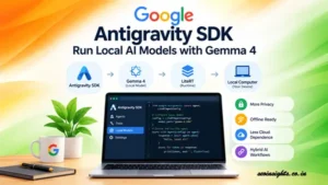 Antigravity SDK running local AI models with Gemma 4 and LiteRT